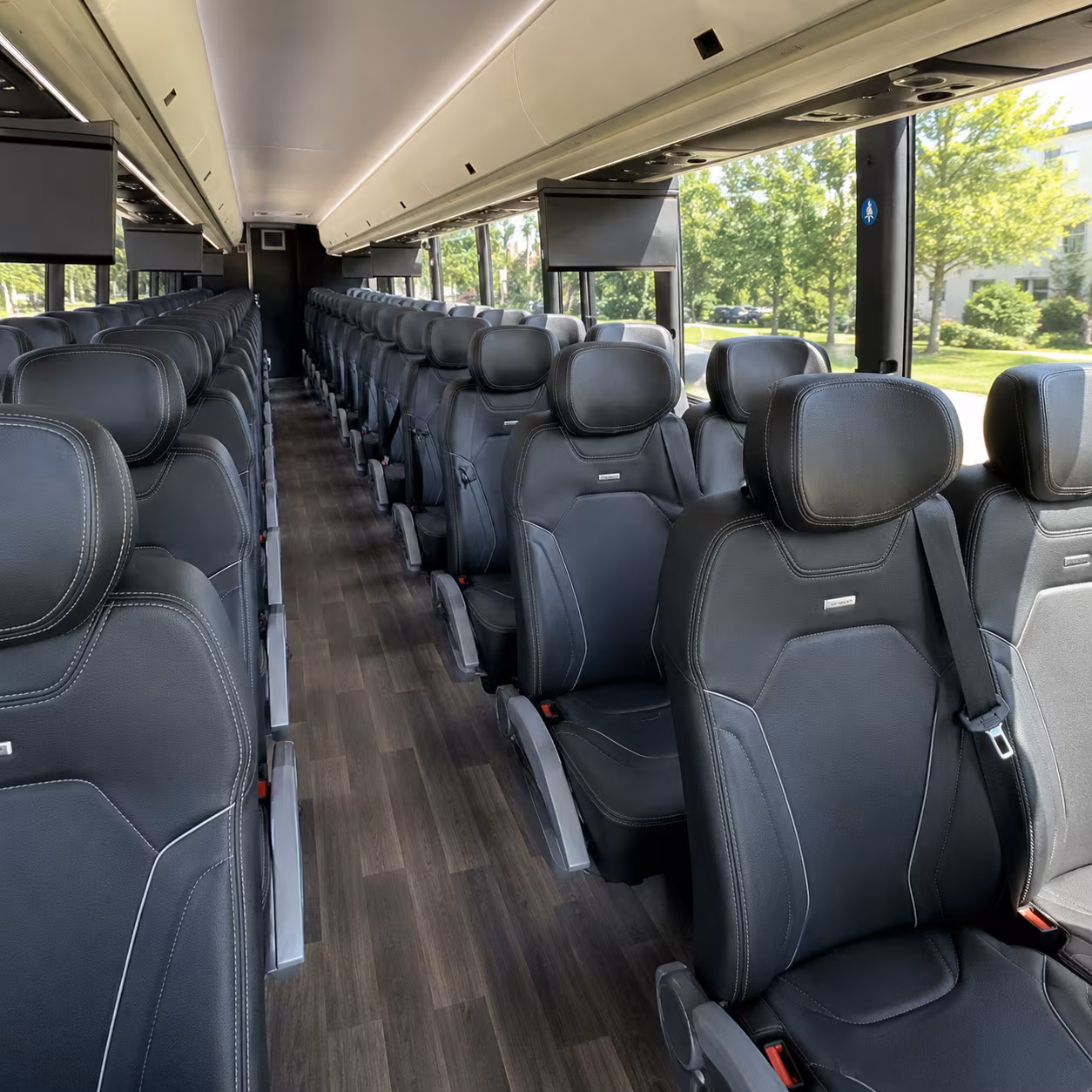 40-56 Passenger Charter Bus Interior
