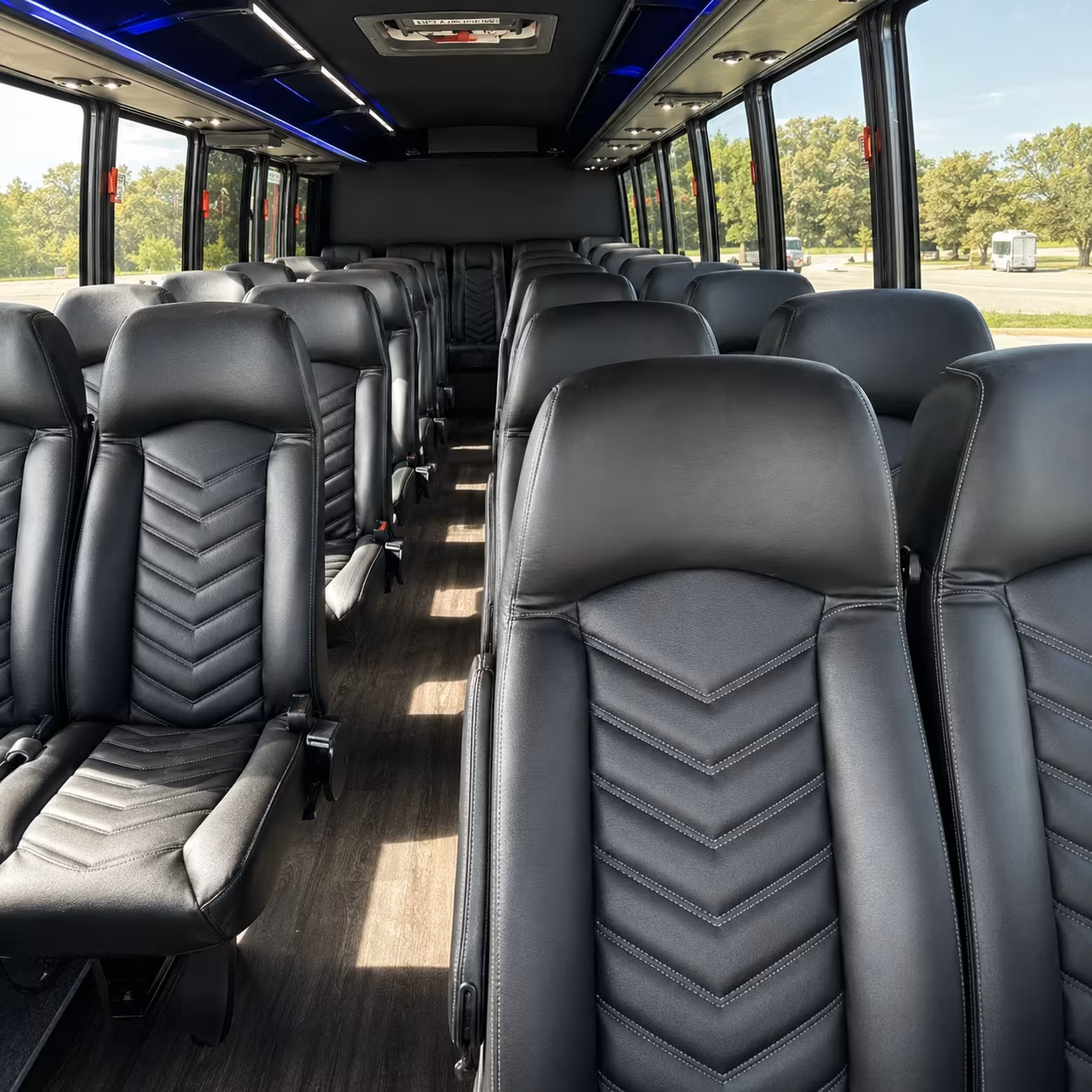 Fayetteville Airport Shuttle & Transportation party bus exterior