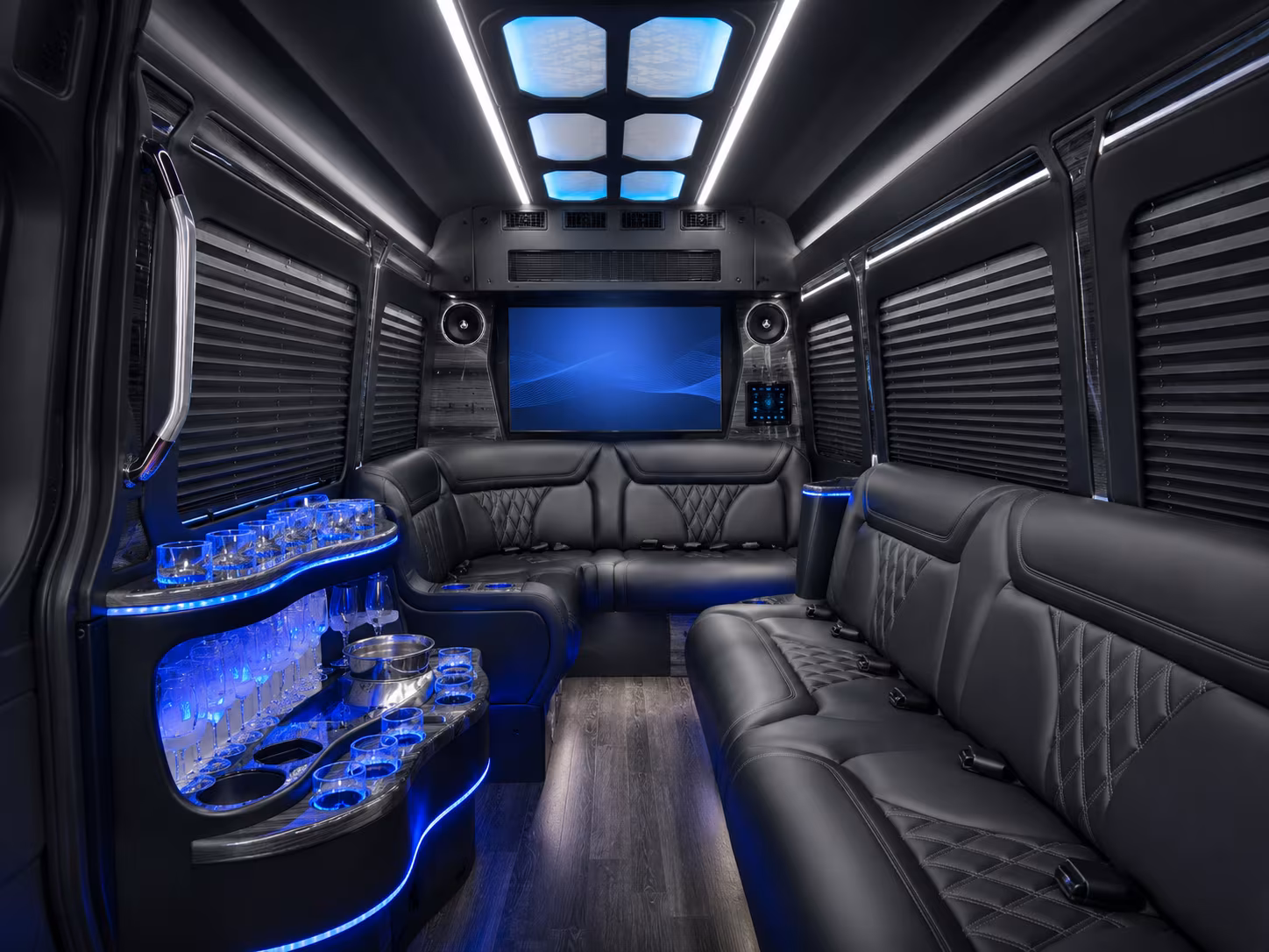 Fayetteville Airport Shuttle & Transportation party bus exterior