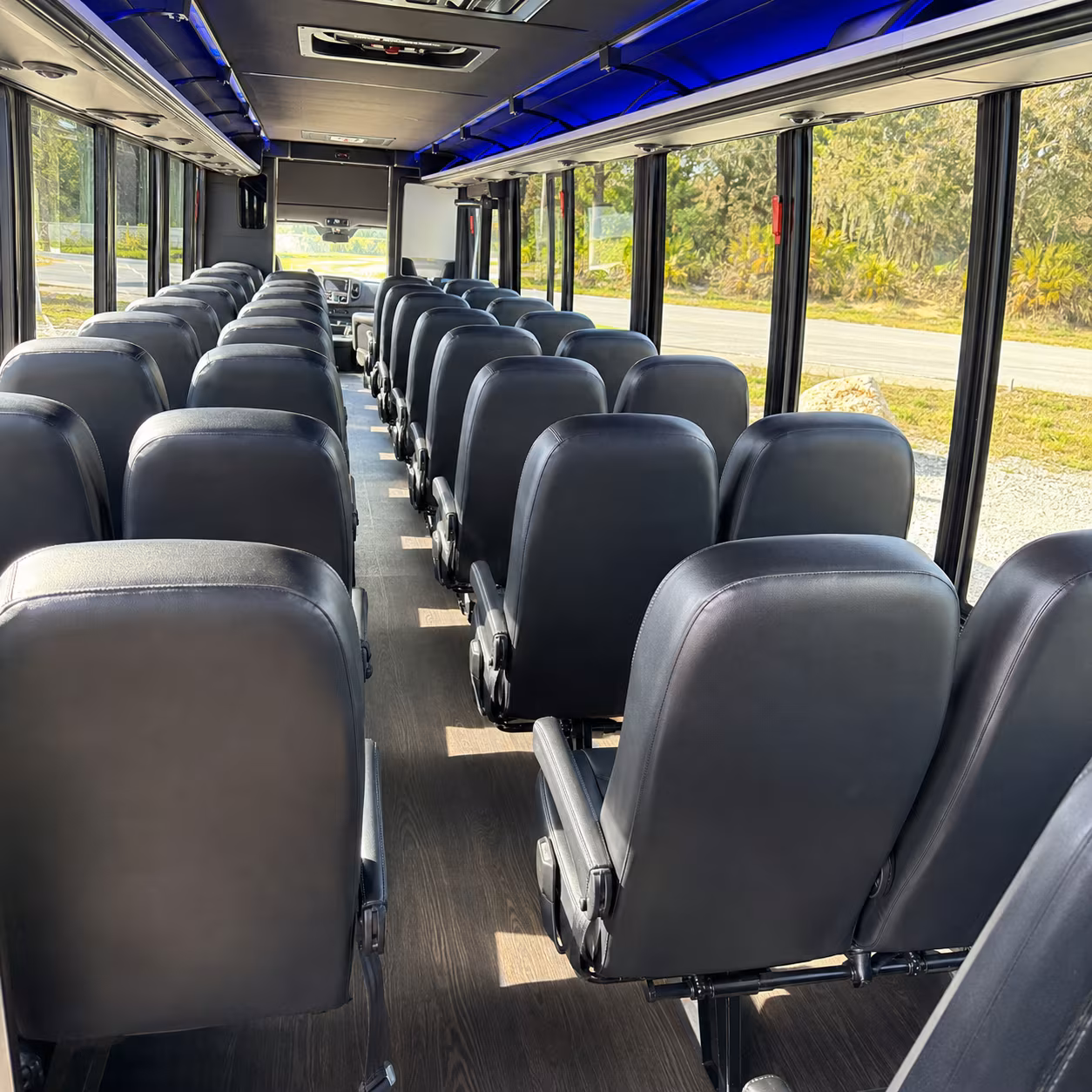 Fayetteville Airport Shuttle & Transportation party bus interior
