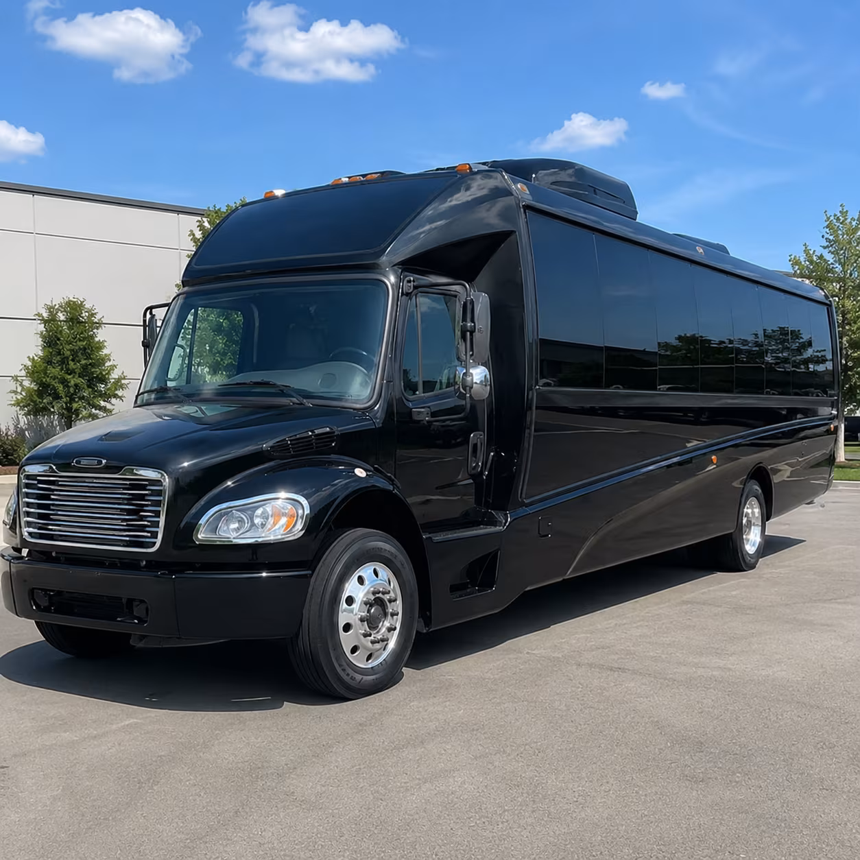Fayetteville Airport Shuttle & Transportation party bus exterior