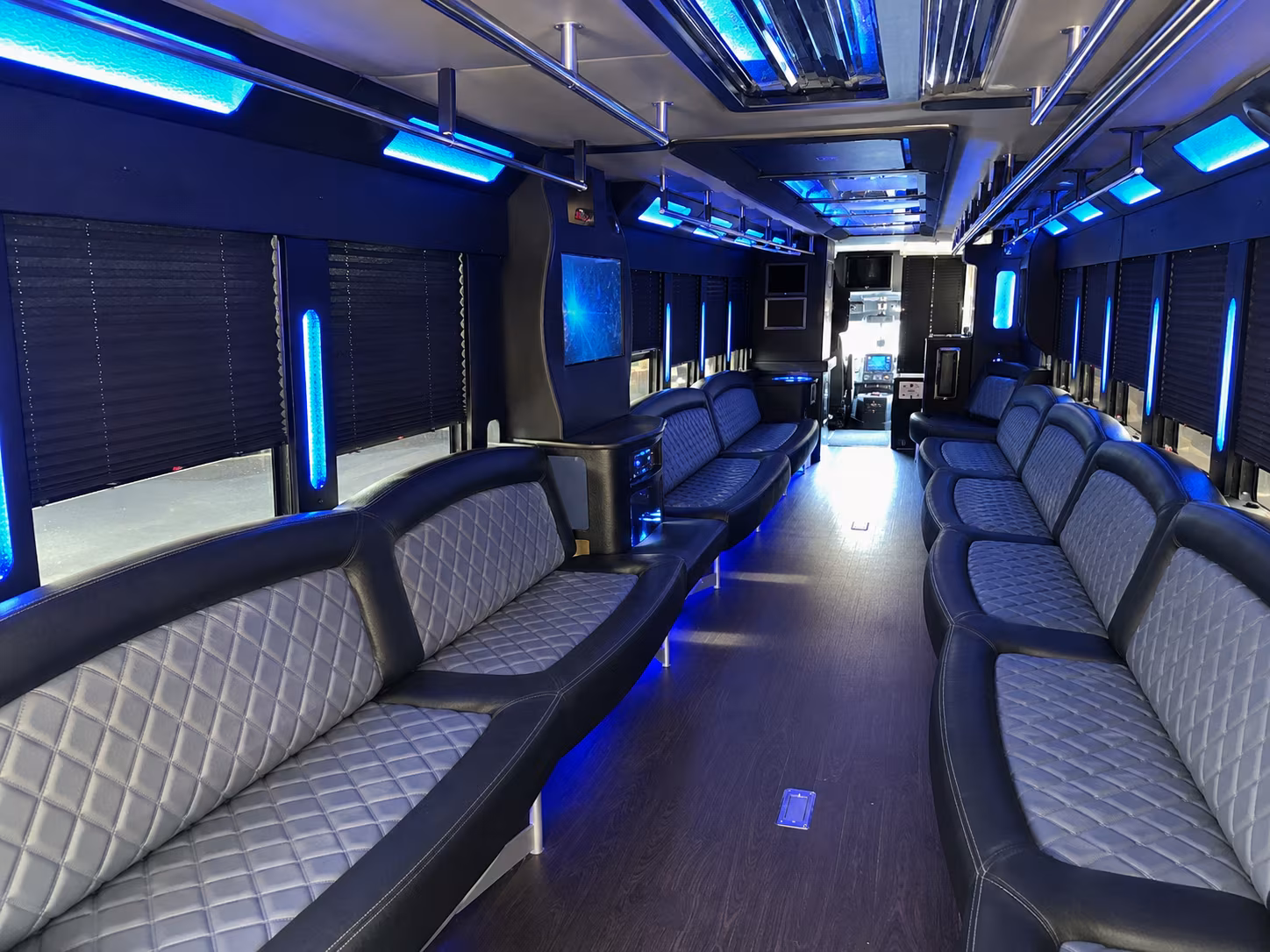 Fayetteville Bachelor & Bachelorette Transportation party bus exterior
