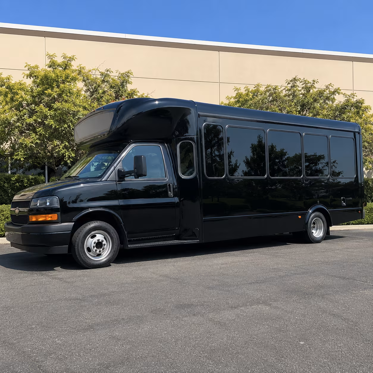 Fayetteville Birthday, Sweet 16, & Quinceañera Transportation party bus exterior
