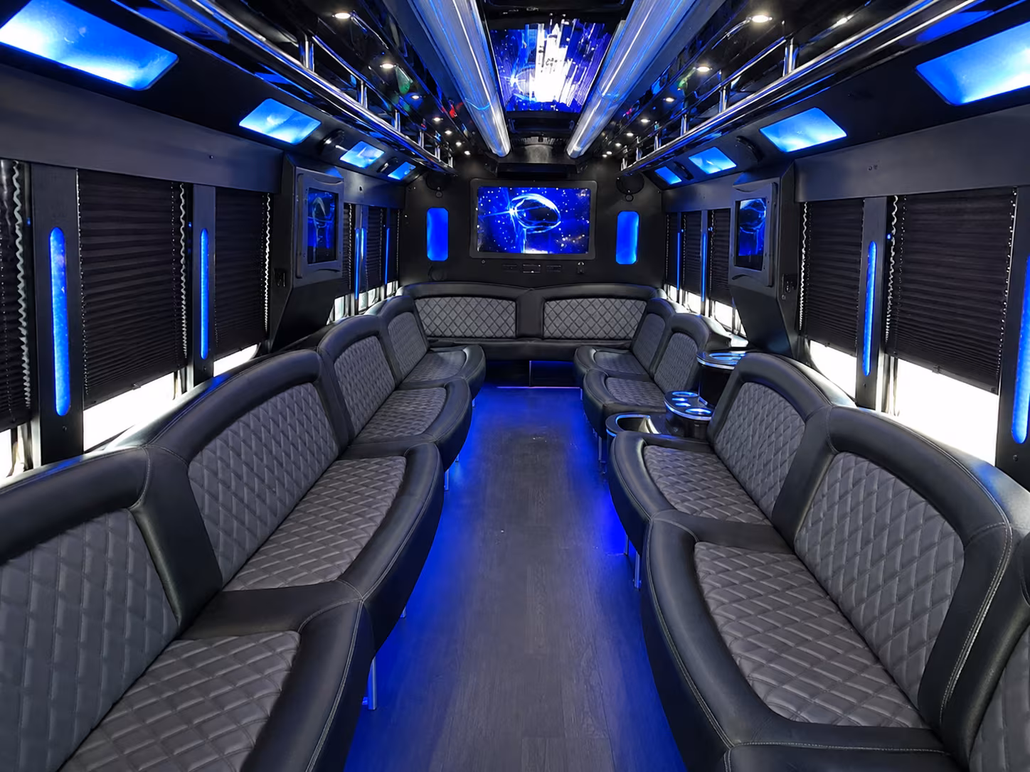 Fayetteville Birthday, Sweet 16, & Quinceañera Transportation onboard seating