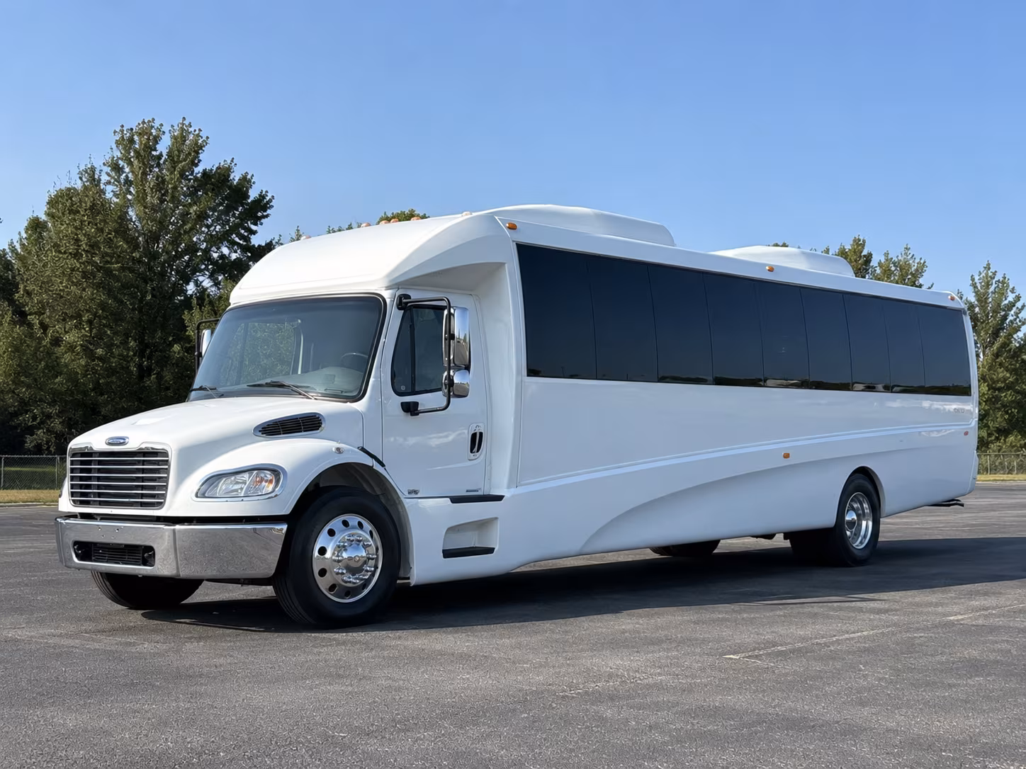 Fayetteville Birthday, Sweet 16, & Quinceañera Transportation party bus exterior