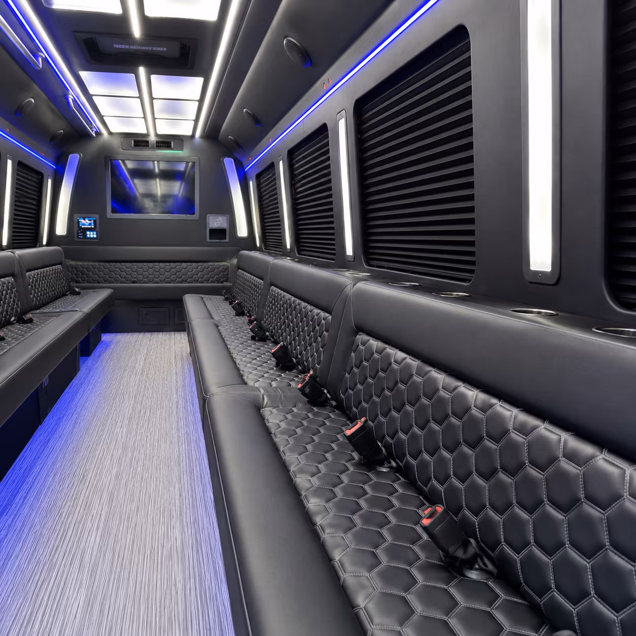 Fayetteville Concert & Music Festival Transportation party bus exterior