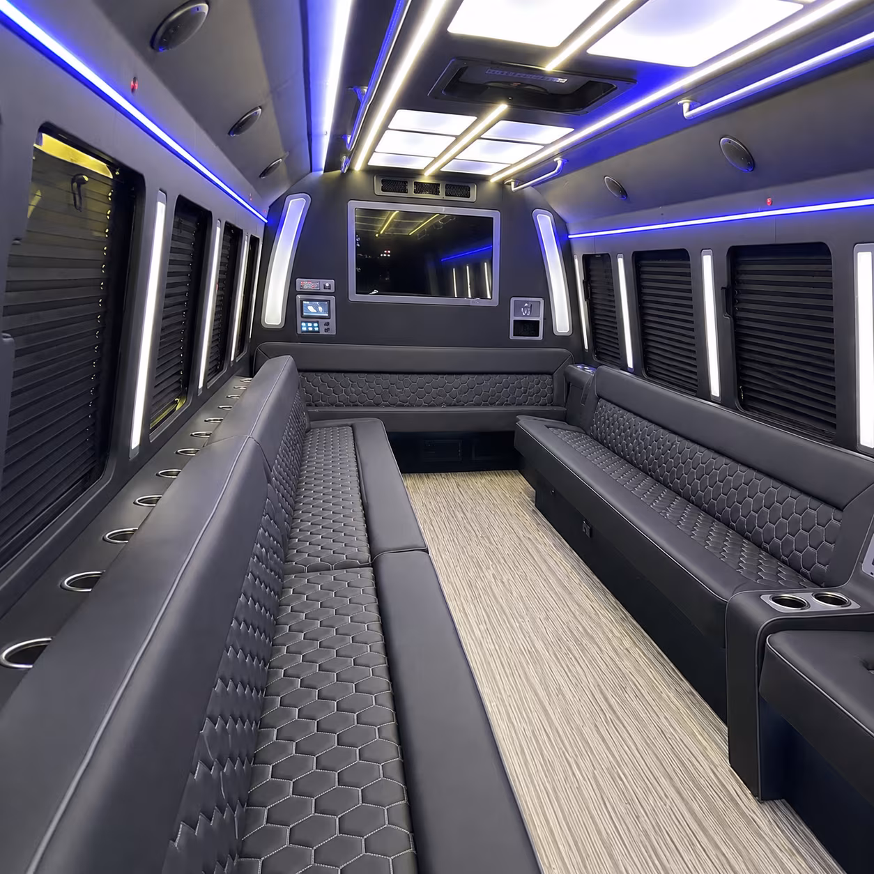 Fayetteville Concert & Music Festival Transportation party bus exterior