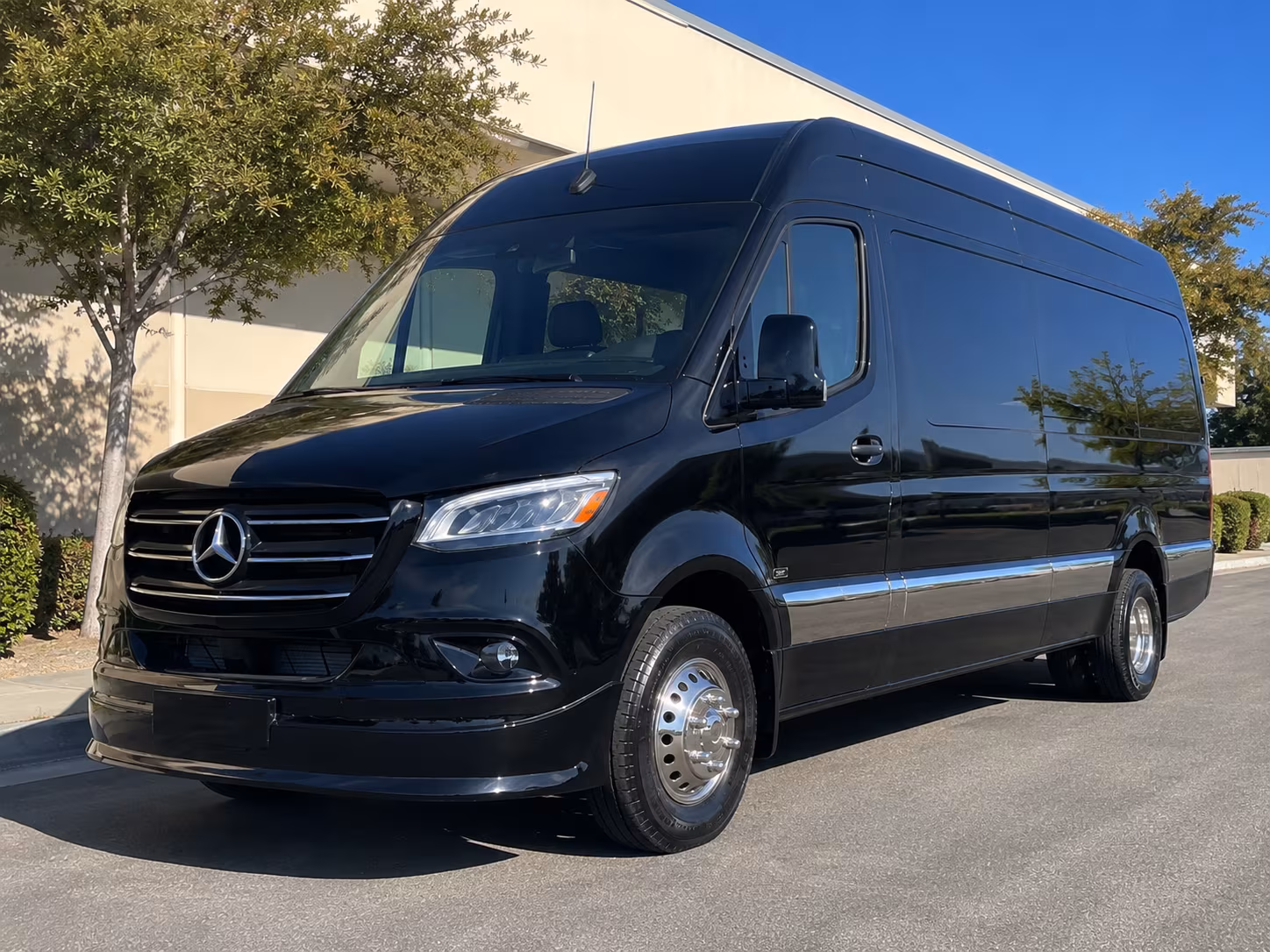 Fayetteville School Event Transportation party bus exterior