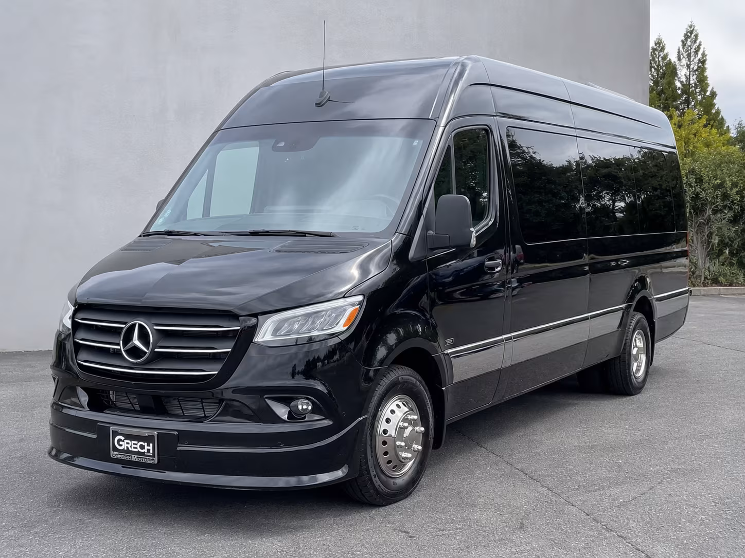 Fayetteville School Event Transportation party bus exterior