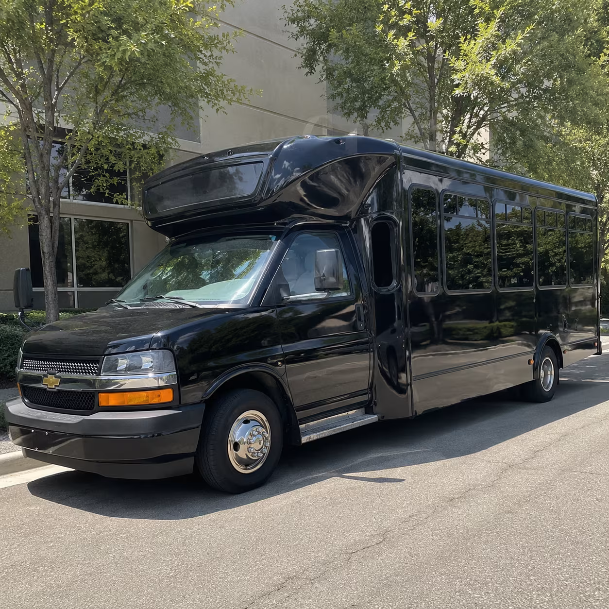 Fayetteville Sporting Event Transportation party bus interior