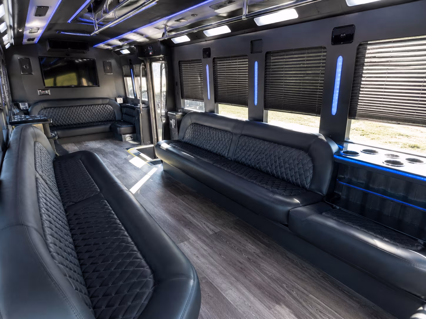 Fayetteville Wedding Transportation party bus exterior